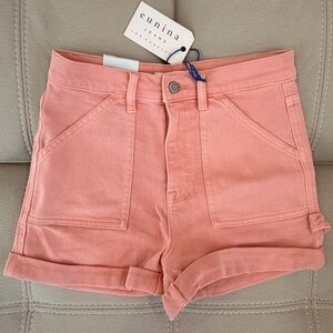 Eunina Women's Soft Pink Cargo Shorts